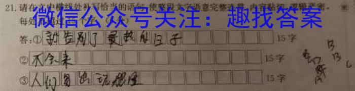 安徽省2024年八年级考试（无标题）语文