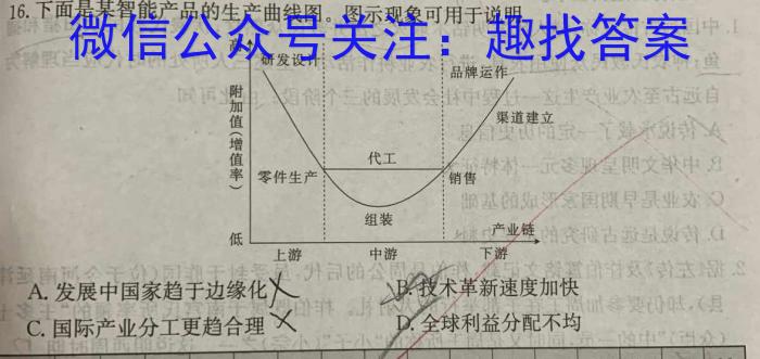 2024年辽宁省中考百炼成钢模拟试题（四）历史试卷答案