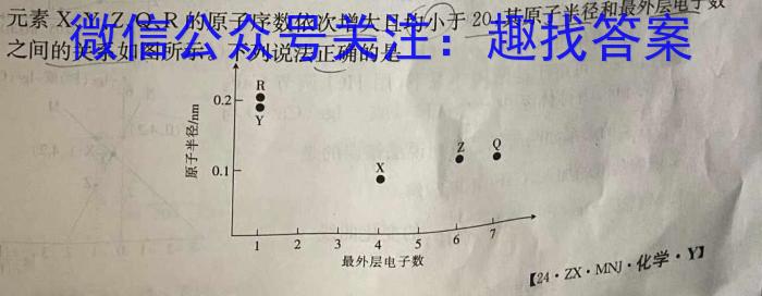 q新疆乌鲁木齐2024年高三年级第三次质量监测(问卷)化学