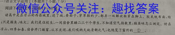 安徽省南陵县2023-2024学年度七年级第二学期义务教育学校期末考试语文