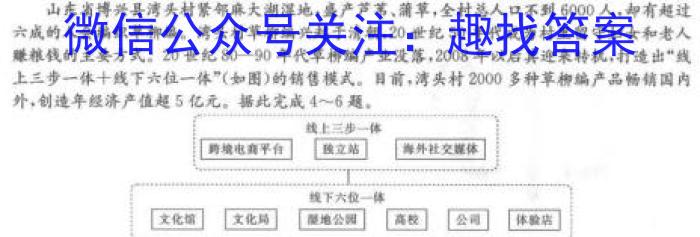 文博志鸿 2024年河北省初中毕业生升学文化课模拟考试(压轴二)地理试卷答案