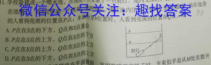 衡水金卷·先享联盟2024届广东省高三年级普通高中联合质量测评（5月）物理试题答案