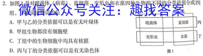 安徽省2024年初中学业水平考试模拟测试卷（二）生物