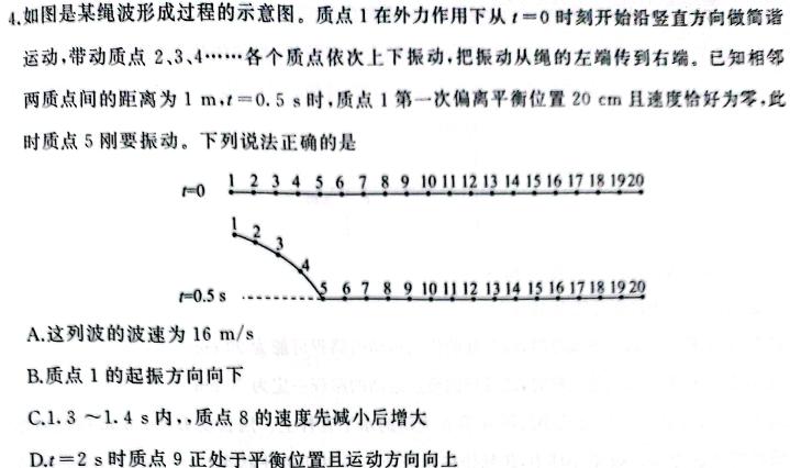 山西省2023-2024学年度八年级阶段第五次月考物理试题.