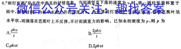 河南省2023-2024九年级全学年学业评估试卷(A)l物理