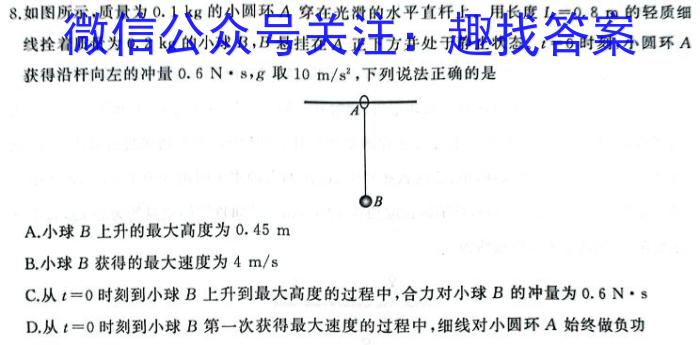 陕西省2024届高三年级上学期1月联考物理`