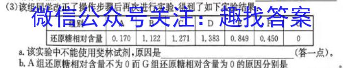 安徽省2023/2024学年度九年级第一学期期末教学质量抽测数学