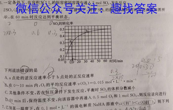 【精品】衡水金卷2023-2024高一5月联考化学