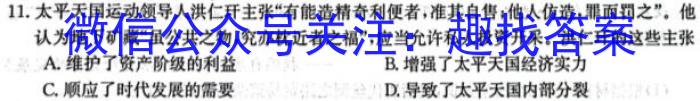2023-2024学年陕西省高二期末质量监测考试(24-225B)历史试卷答案