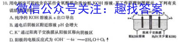 2024年普通高等学校招生全国统一考试冲刺压轴卷(四)化学