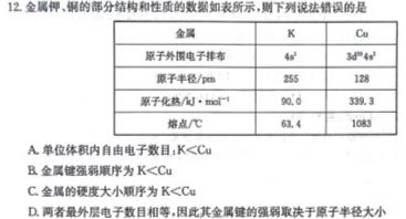 【热荐】青海省2024届高三年级上学期1月联考（1.2）化学