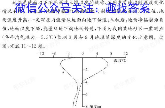 [今日更新]炎德英才大联考2024高三月考试卷雅礼中学(八)8地理h