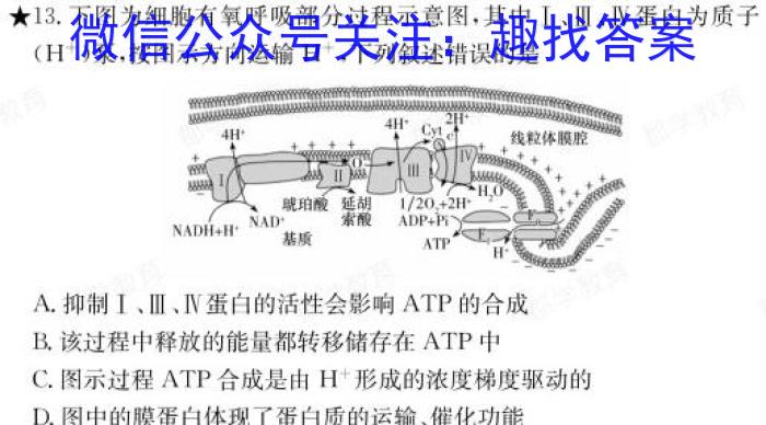 山西省朔州市2023-2024学年度第一学期七年级期末学业质量监测试题生物学试题答案