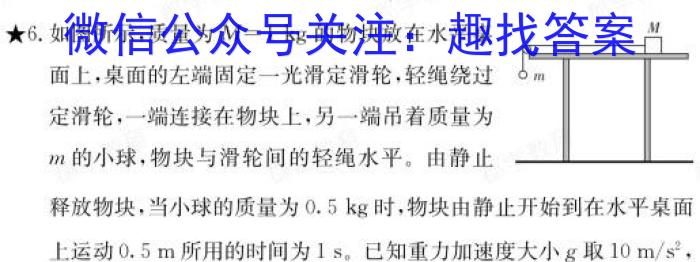 2024届高三5月百万联考(黑色小人与信号)物理试卷答案