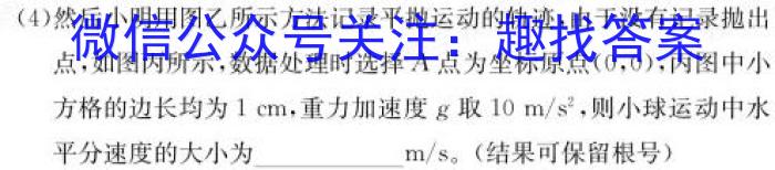 安徽省2024年中考九年级第三次质量调研考试物理试卷答案