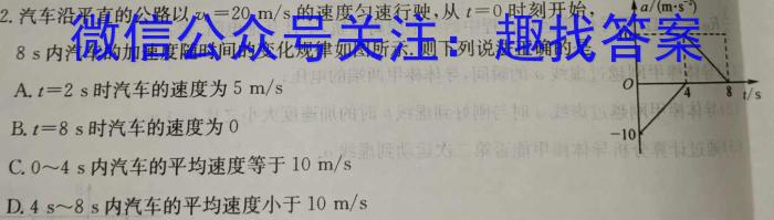 广西名校2024届新高考高三仿真卷(一)1物理`