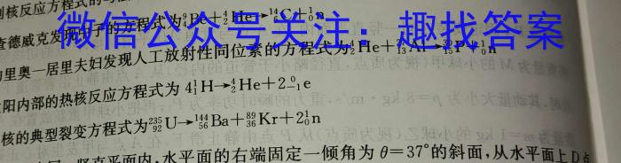 2023~2024学年河南省中招备考试卷(三)3物理试卷答案