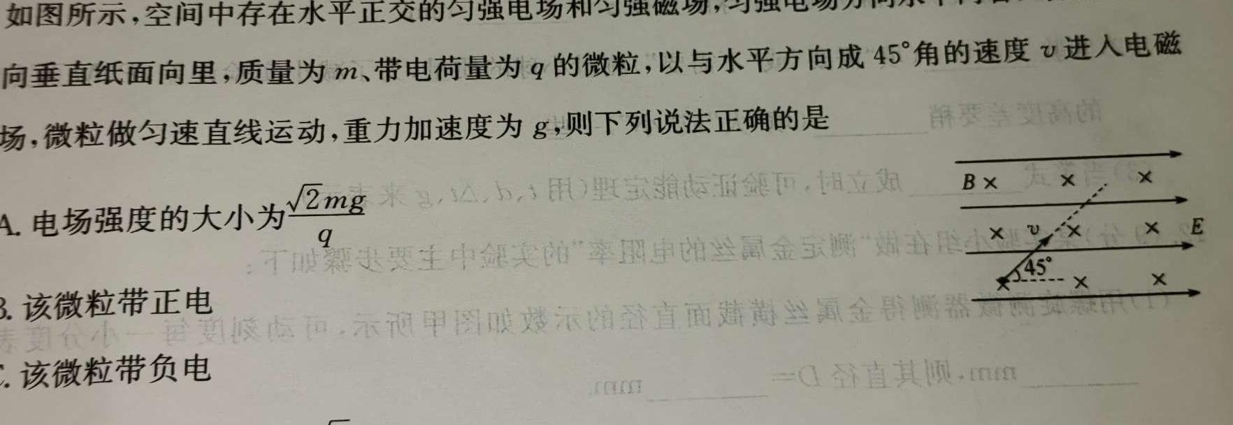 [今日更新]辽宁省鞍山市2023-2024学年高一年级下学期月考.物理试卷答案