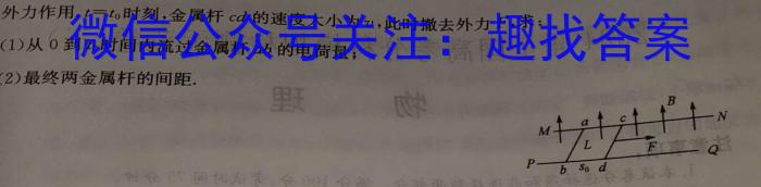 四川省2023-2024学年第二学期高二年级下学期5月联考（533）物理试卷答案