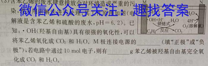安徽省2024年中考密卷·先享模拟卷(一)1化学
