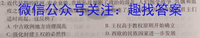 江西省2024年初中学业水平考试模拟(一)1历史试卷