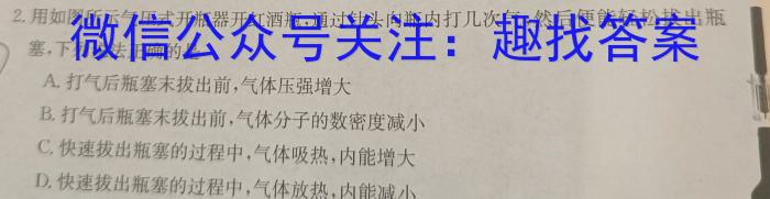 东北师大附中2023-2024学年高三下学期第六次模拟考试物理试题答案