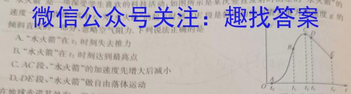 2023-2024学年重庆高一考试5月联考(24-525A)物理试卷答案