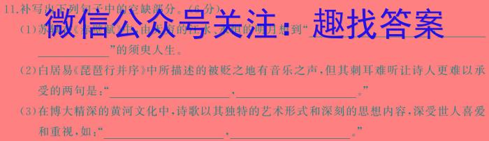 2023-2024学年湖南省高二年级期末考试(正方形包菱形)语文