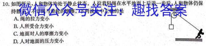 2024考前信息卷·第六辑 重点中学、教育强区 考向预测信息卷(三)3h物理