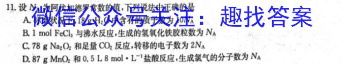 2024届陕西省高三质量检测考试(♡)数学