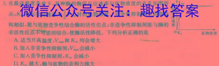 江淮名卷2024年安徽中考模拟信息卷(四)数学