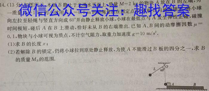 河南省金太阳2023-2024学年高一下学期期末检测(584A)物理试题答案