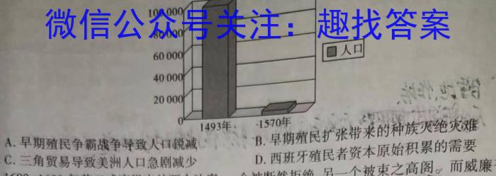 河北省沧州市普通高中2024届高三年级教学质量监测历史试卷答案