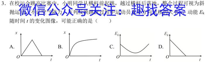 陕西省2024年高考全真模拟考试(2024.05)物理试卷答案