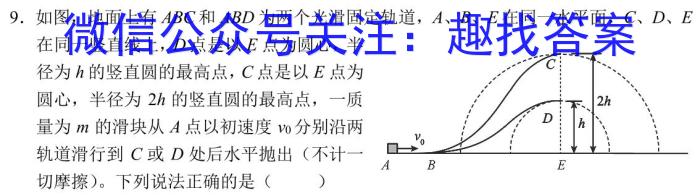 2024届[衡中同卷]信息卷(一)物理`