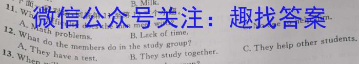 河北省邯郸市2023-2024学年高三下学期3月阶段性测试英语试卷答案