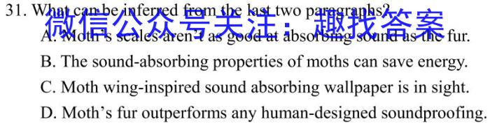 名校联考·贵州省2023-2024学年度九年级秋季学期（期末）质量监测英语