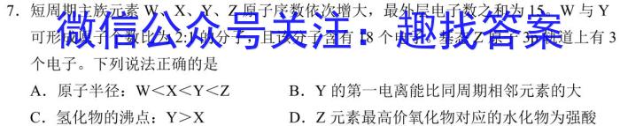 3桂柳文化 2024届高考桂柳鸿图模拟金卷(五)5化学试题