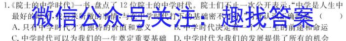 蒲城县2024届高三第二次对抗赛政治试卷d答案