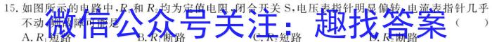 [阳光启学]2024届全国统一考试标准模拟信息卷(二)2物理试卷答案