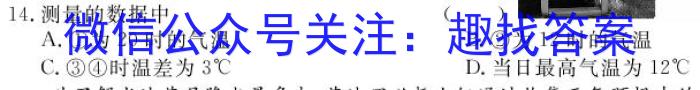 河南省濮阳市2024年高考模拟试题（一）地理试卷答案