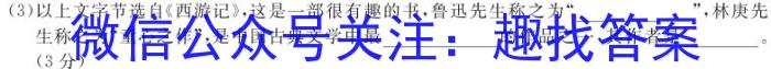 衡中同卷 2023-2024学年度下学期高三年级三调考试语文