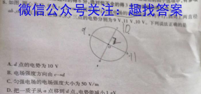 2024年河北省初中学业水平考试乾卷h物理