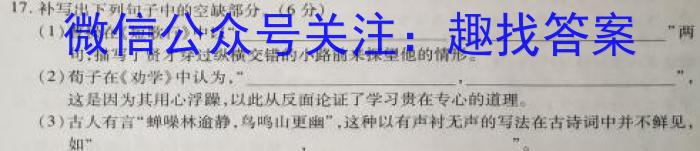 2024年河南省七年级中招阶梯性复习模拟试卷(四)(A)语文