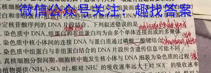 2024年河南省初中学业水平考试全真模拟试卷（四）生物