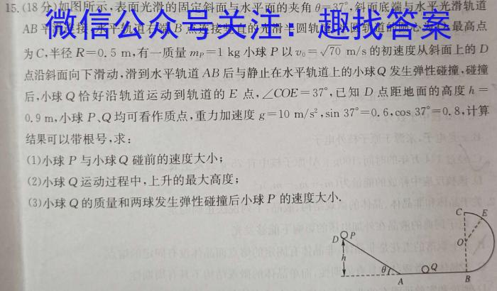 2024届贵州省六校联盟高考实用性联考卷（三）物理