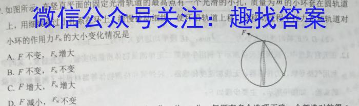 非凡吉创 2024届新高中创新联盟TOP二十名校高一年级2月调研考试(241468D)物理