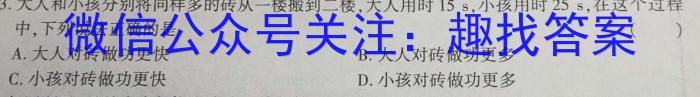 陕西省2023-2024学年高一7月联考(无标识)物理`