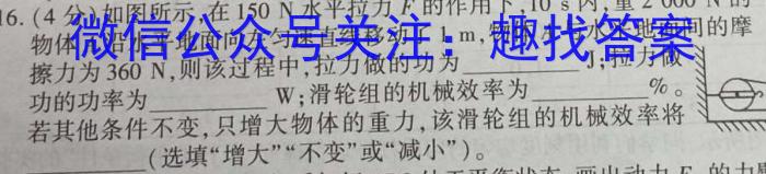 炎德英才大联考 长郡中学2025届高三月考试卷(一)1物理试卷答案