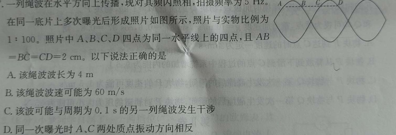 [今日更新]陕西省2024年九年级仿真模拟示范卷(SX)(六).物理试卷答案